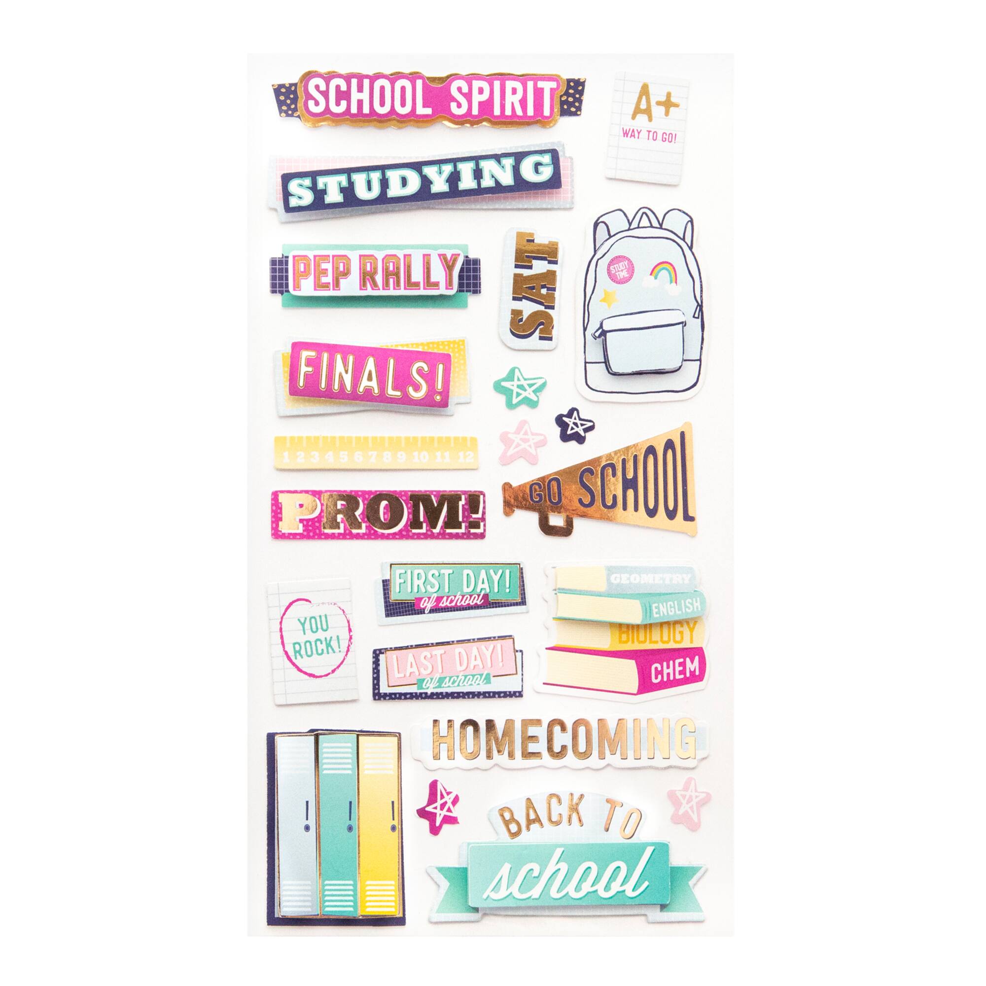 High School Dimensional Stickers by Recollections™